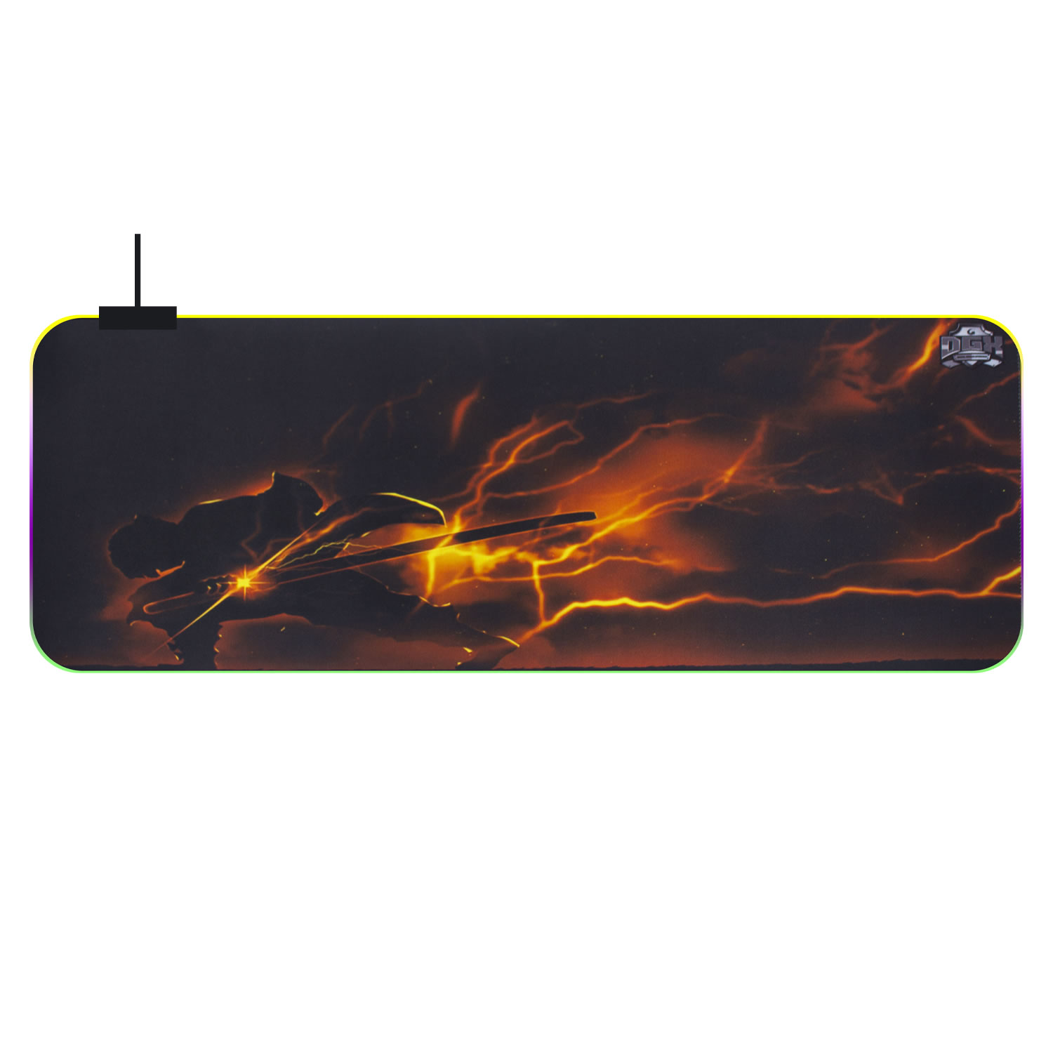 Mouse Pad Gamer DGX Usb Led Rgb XL 70x30 MOD2 Por Mayor