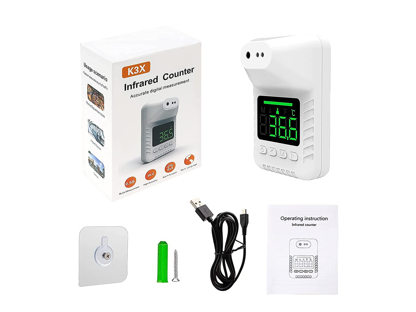 Termometro Infrarrojo K3X Sin Contacto Español 3