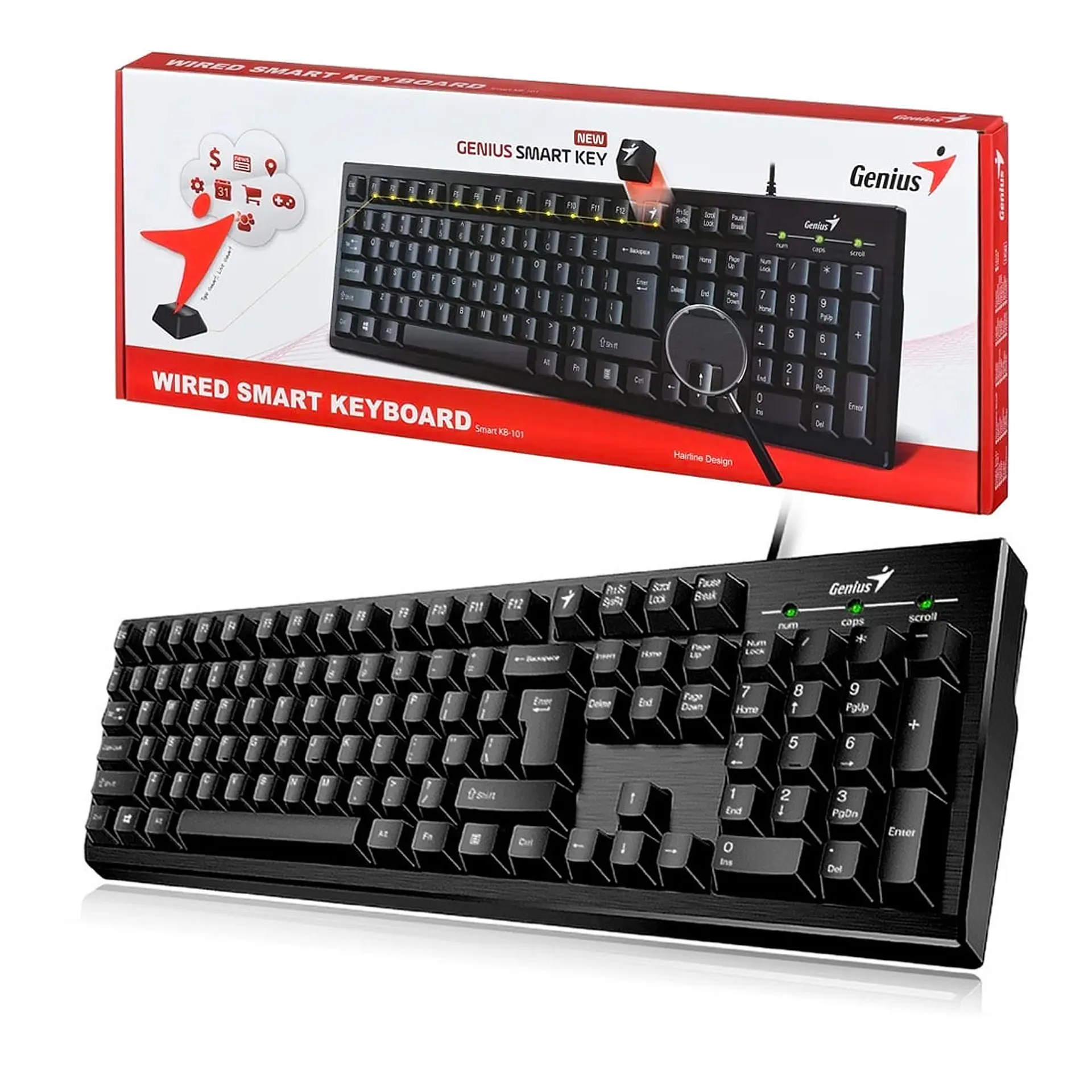 Teclado Genuis Smart KB-101 Alambrico Usb 1