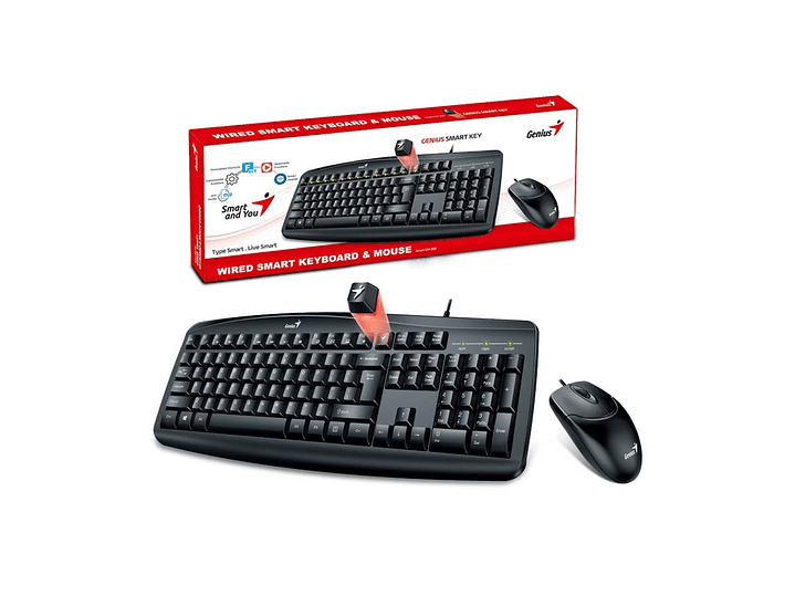 Kit Combo Teclado Mouse Smart KM-200 USB 1