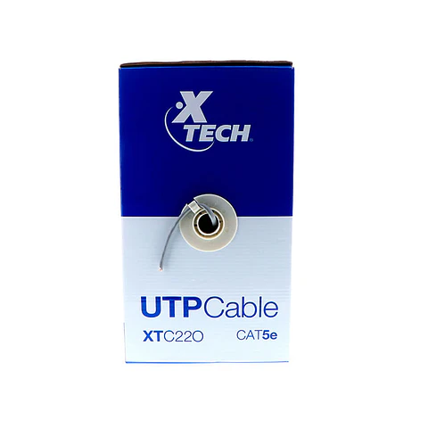 Cable Red Utp Cat5e Lan Caja 305m Xtech Gris