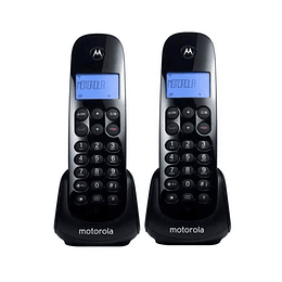 Pack 2 Teléfono Inalámbrico Motorola Duo M700-2 Negro