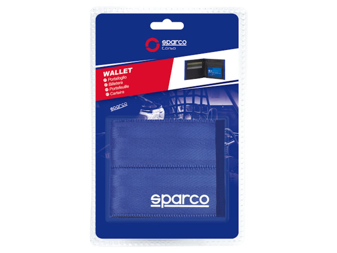 Billetera Cartera Porta Documentos Sparco Azul 2