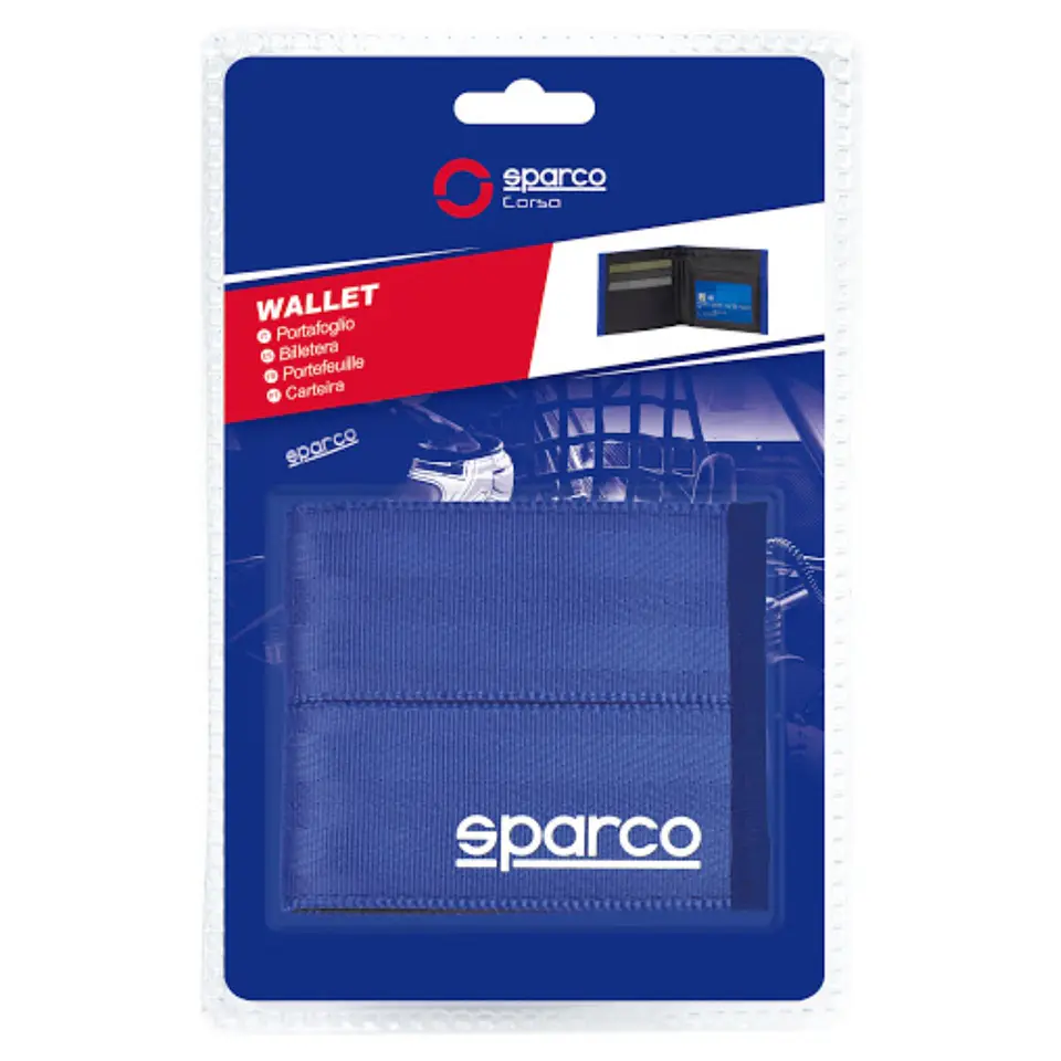 Billetera Cartera Porta Documentos Sparco Azul 2