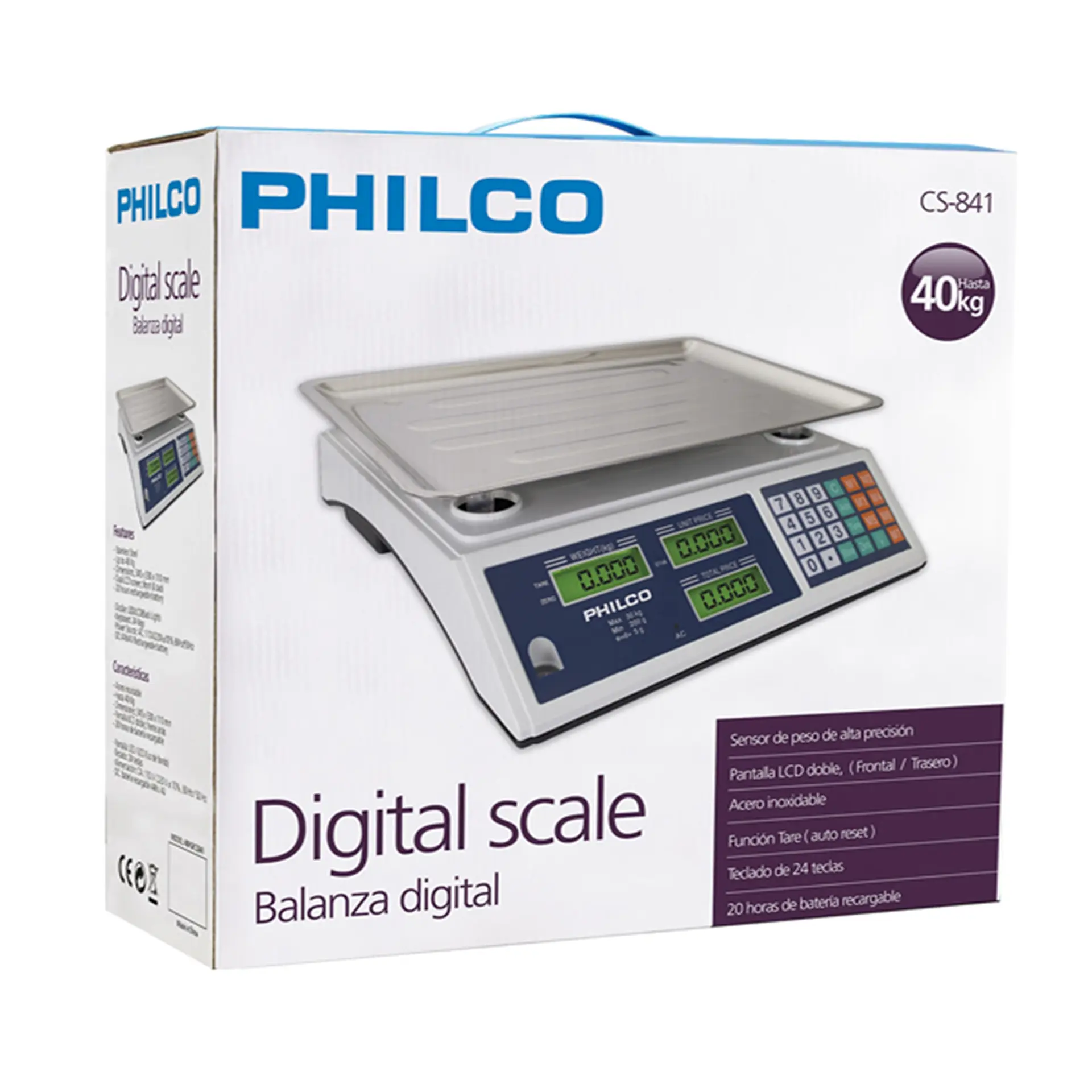 Balanza Digital 40 Kg Philco SC841 4
