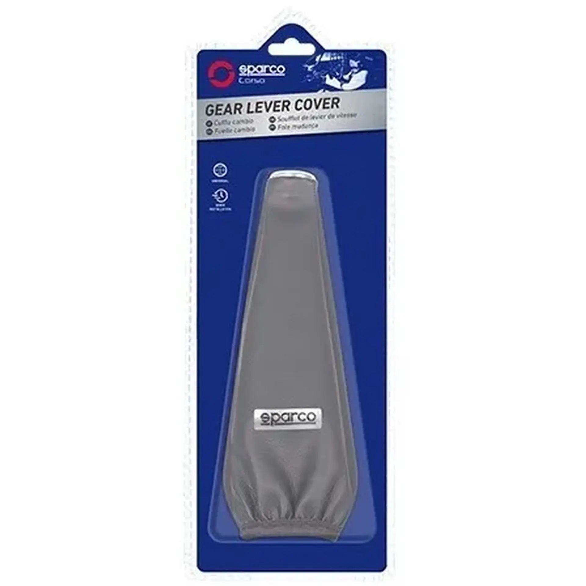 Cubre Palanca Auto Ecocuero Sparco Negro Spg106Bk 2