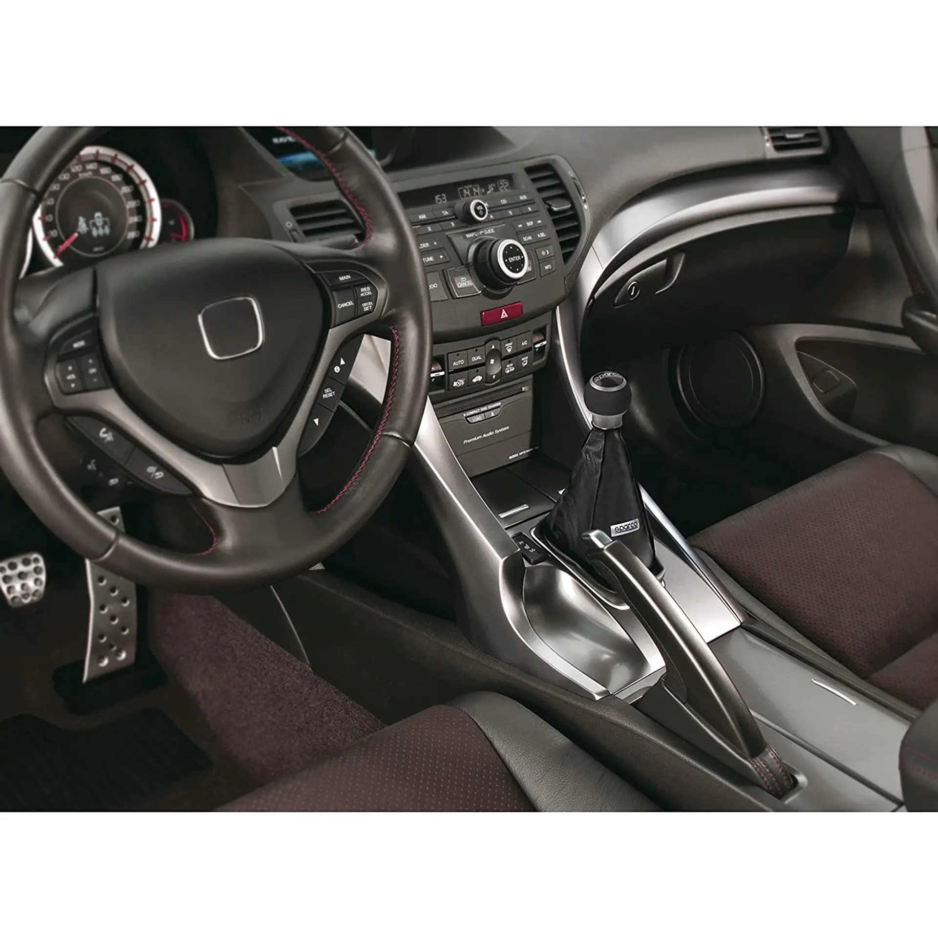 Cubre Palanca Auto Ecocuero Sparco Negro Spg106Bk 3