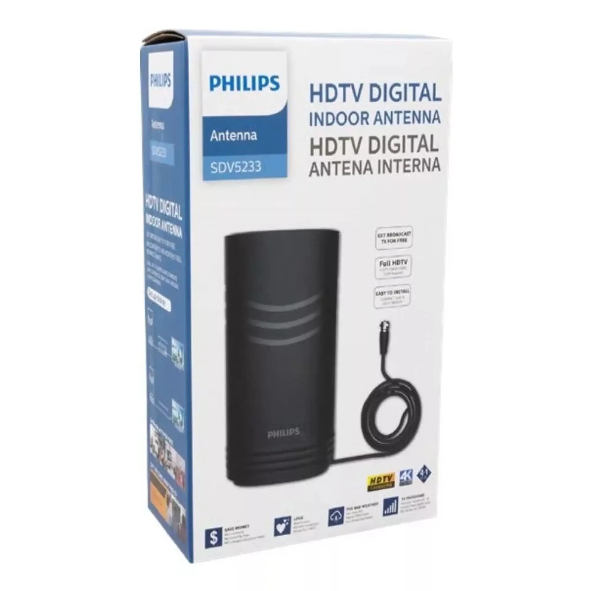 Antena Philips TV digital HDTV SDV5233 Indoor 2