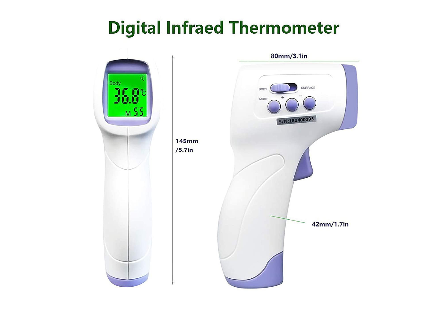 Termometro Infrarrojo YNA-800 Sin Contacto 2