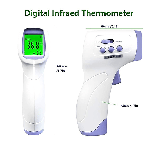 Termometro Infrarrojo YNA-800 Sin Contacto