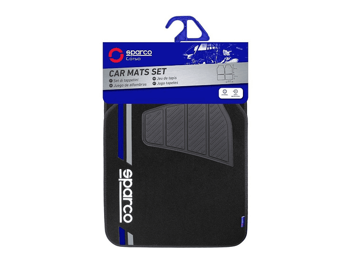 Set Cubre Piso Auto Alfombra Sparco Universal 508BL 2
