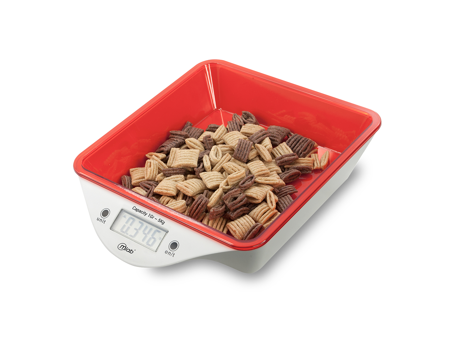 Pesa Balanza Cocina Con Fuente Mlab 5kg 1