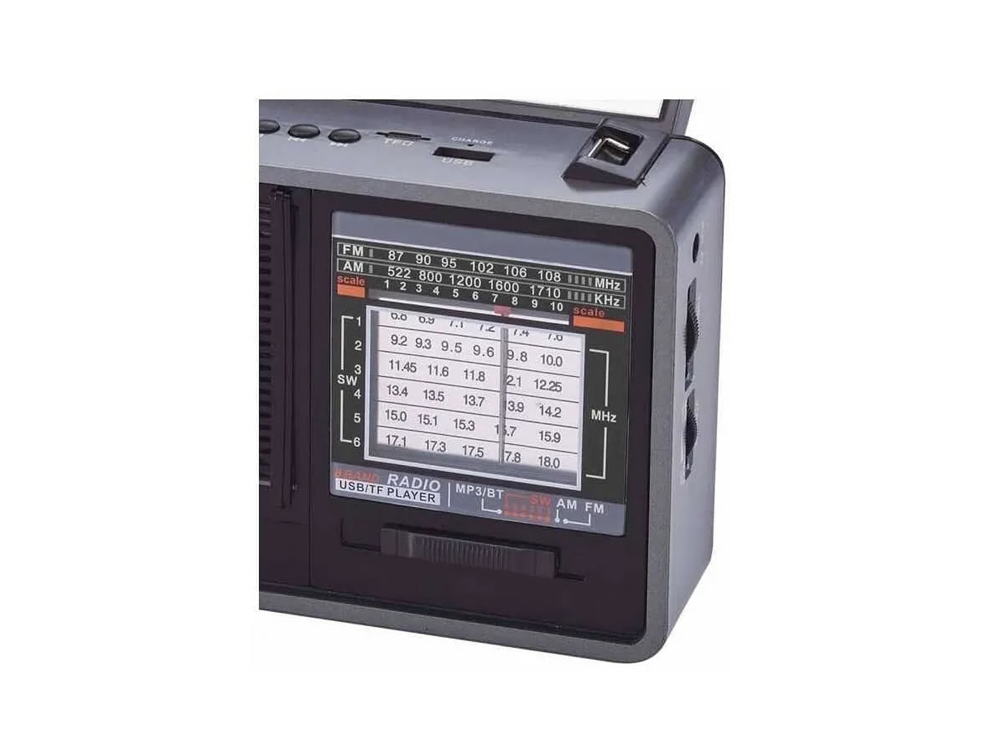 Radio Solar Recargable IRT Con Lampara 8 bandas 3