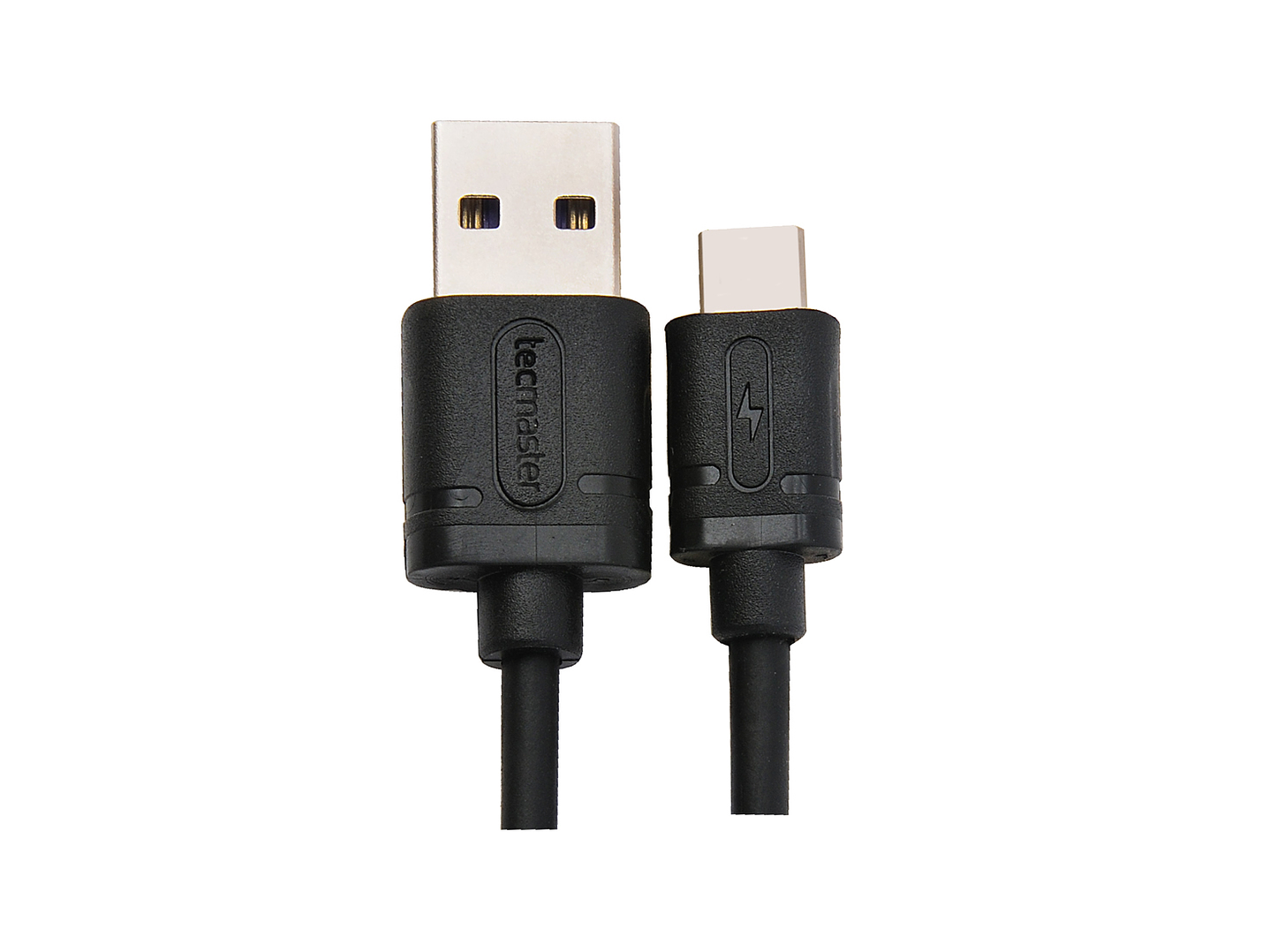 Cable Tipo C a USB 2.5mts 3a Tecmaster Negro 1