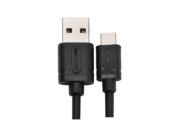 Cable Tipo C a USB 2.5mts 3a Tecmaster Negro 1