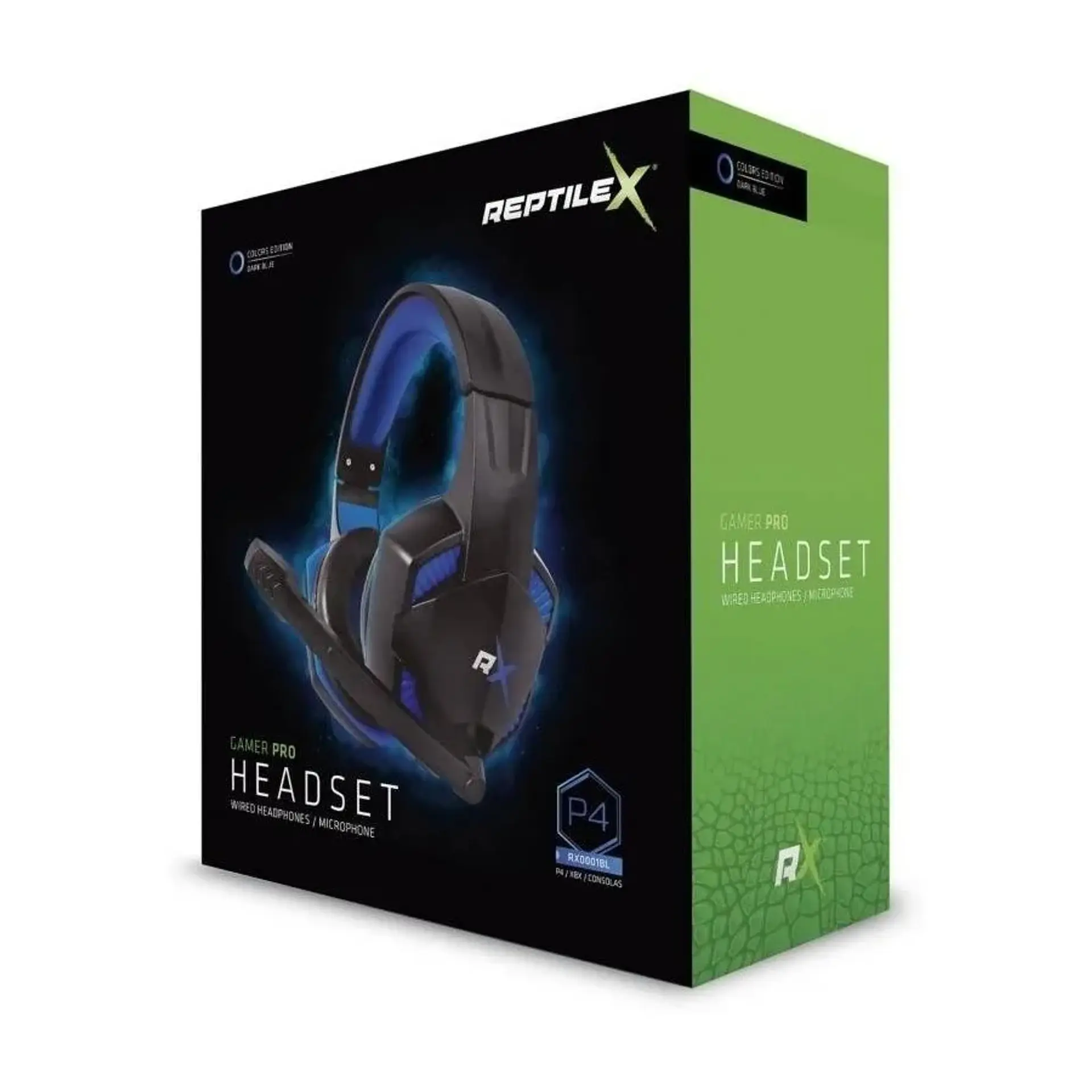 Audifonos Reptile X Gamer Pro Ps4 Pc Azul 3