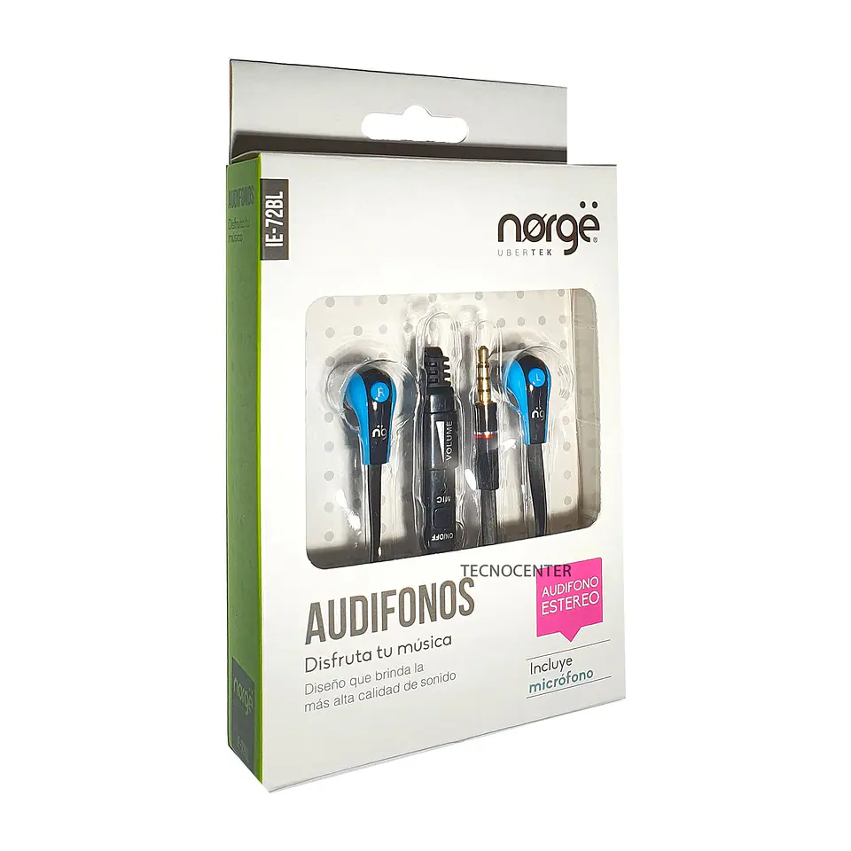 Audifonos Manos Libres In-Ear Norge IE-72BL 2