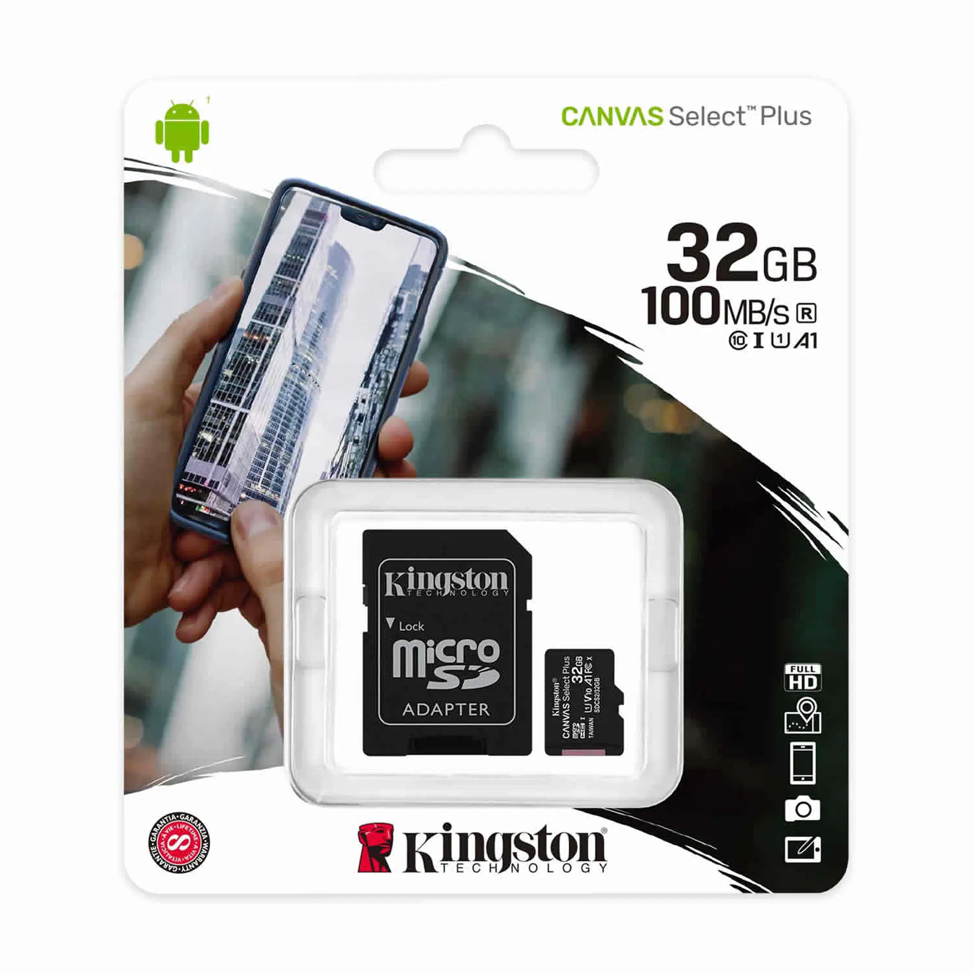 Tarjeta Memoria Micro SD XC 32GB Kingston 1