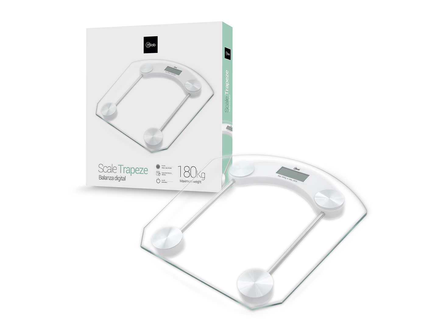 Balanza Pesa Digital Baño Cuadrada 180 Kg 2