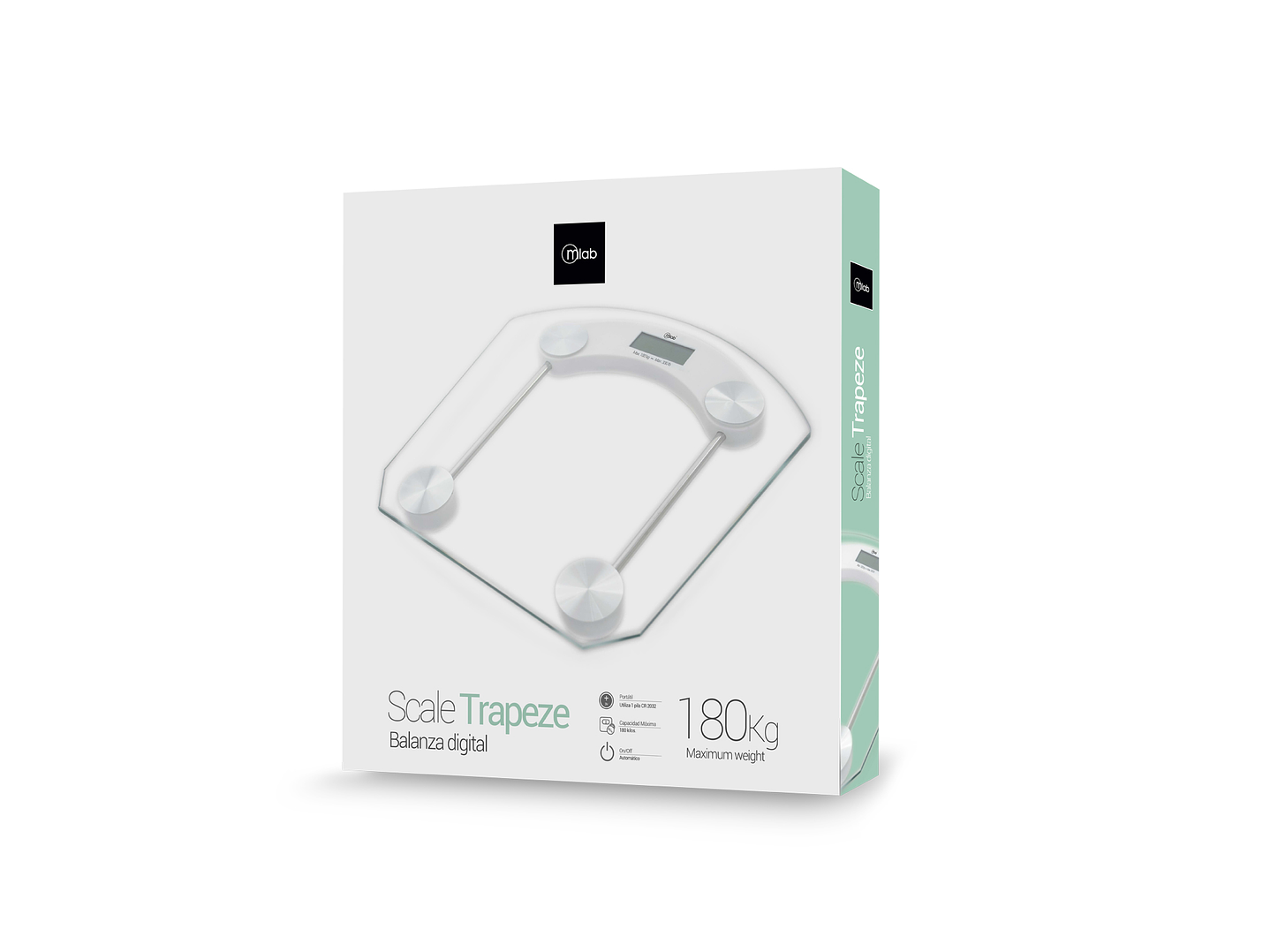 Balanza Pesa Digital Baño Cuadrada 180 Kg 3