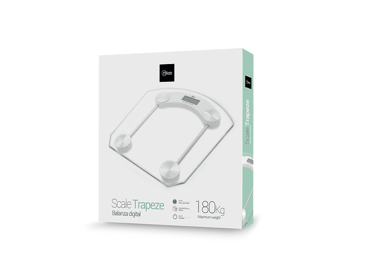 Balanza Pesa Digital Baño Cuadrada 180 Kg 3