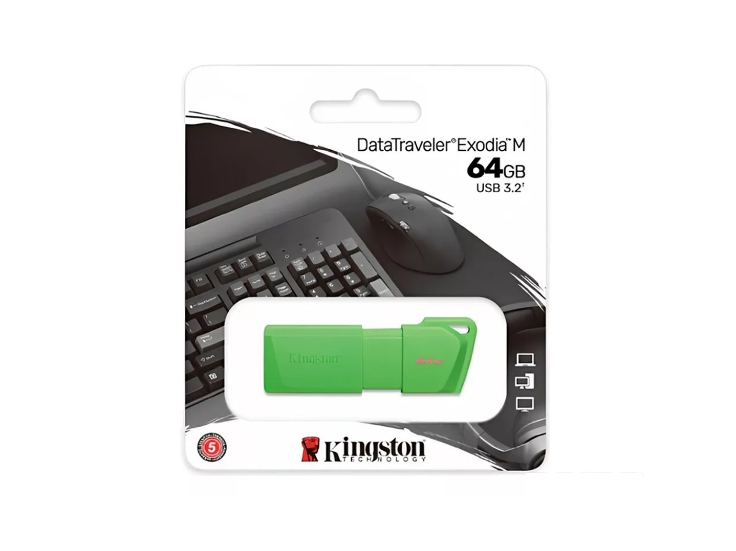 Pendrive DTXM 64gb Usb 3.2 Kingston Verde 1
