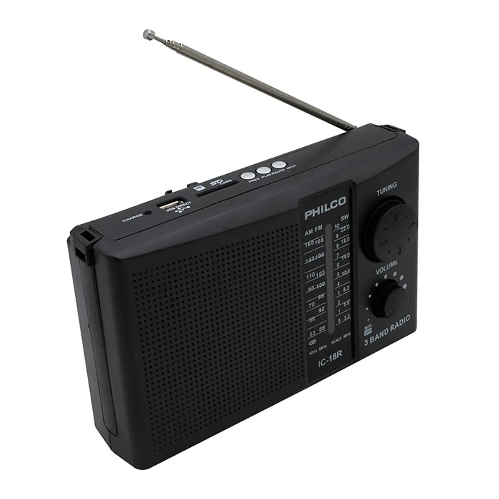 Radio Portatil Philco IC-18R Multibandas Usb 3
