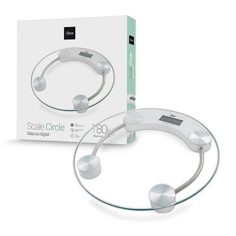 Balanza Digital Pesa De Baño Circular 180 Kg