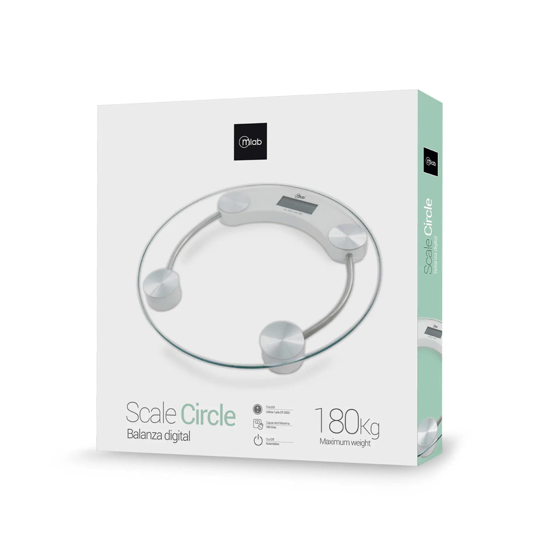 Balanza Digital Pesa De Baño Circular 180 Kg 3