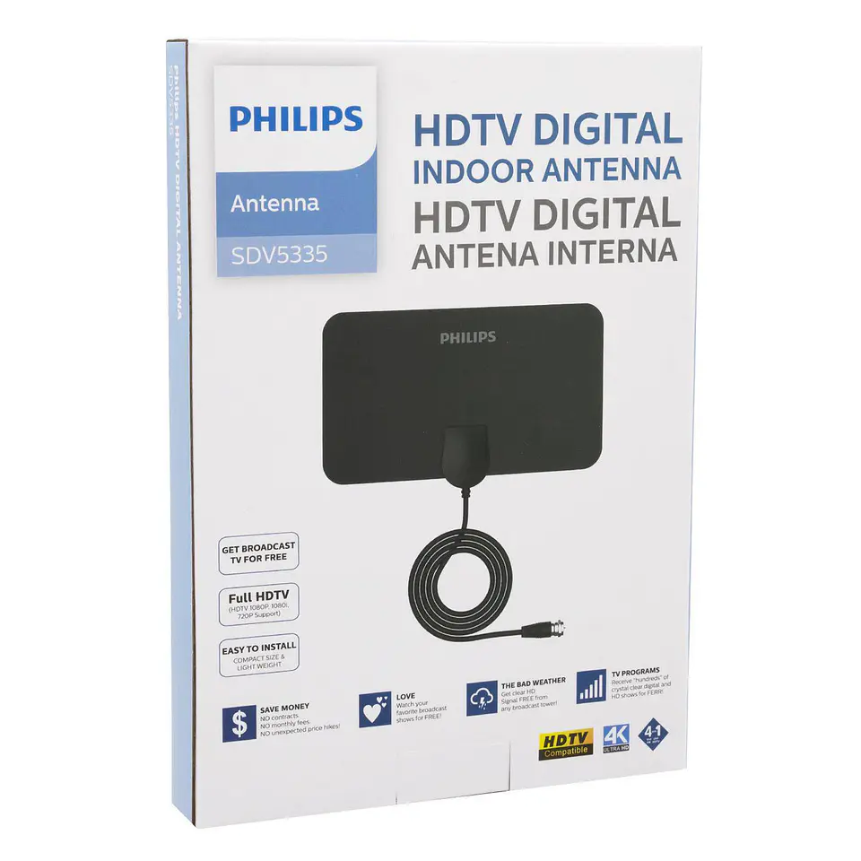 Antena Philips Tv Digital HDTV Plana SDV5335 4
