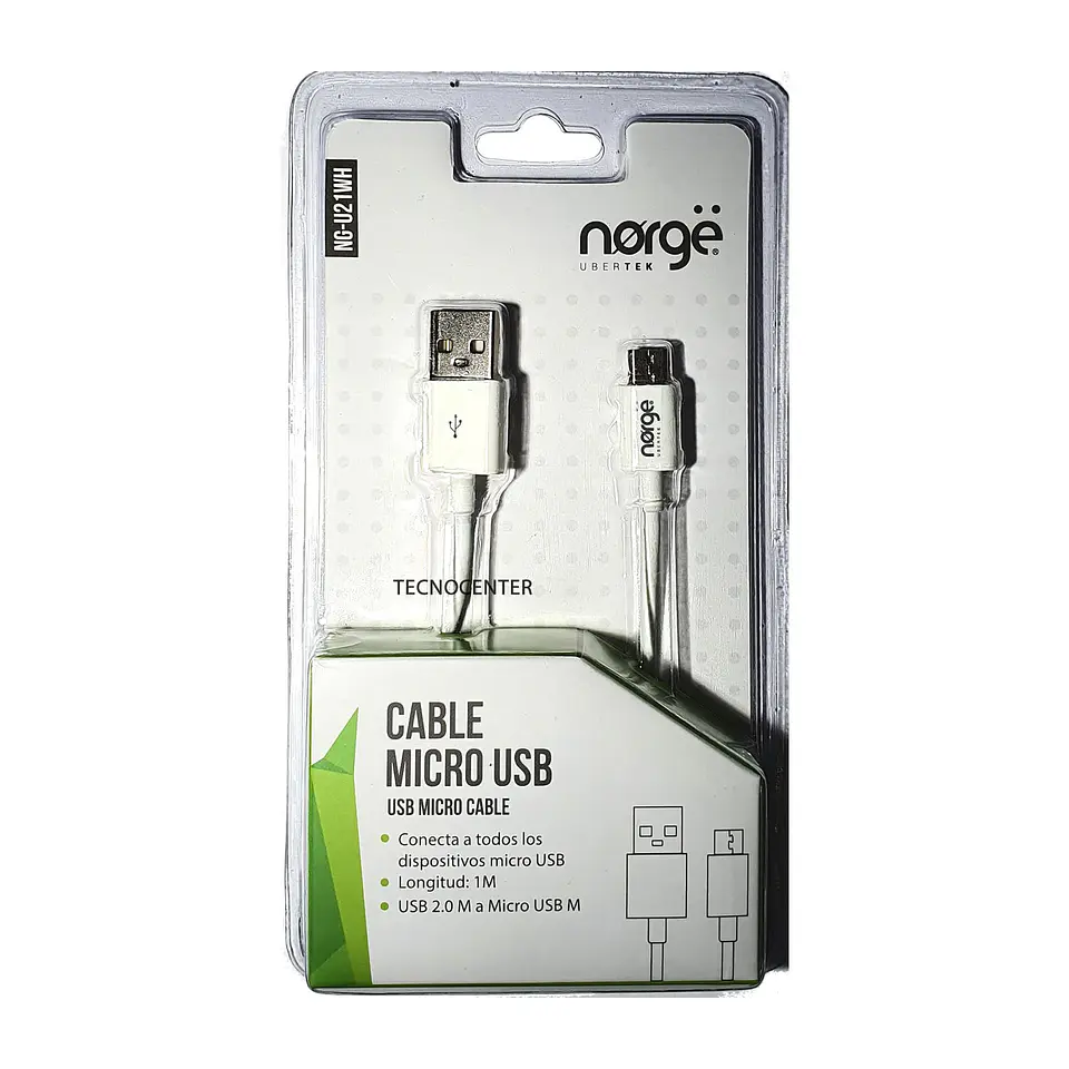 Cable Carga Micro USB Norge 1 metro 1