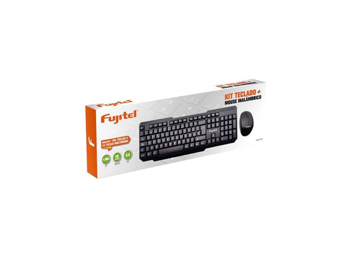 Kit Combo Teclado y Mouse inalambrico Fujitel 2