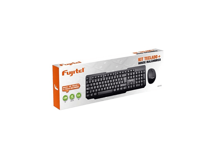 Kit Combo Teclado y Mouse inalambrico Fujitel 2