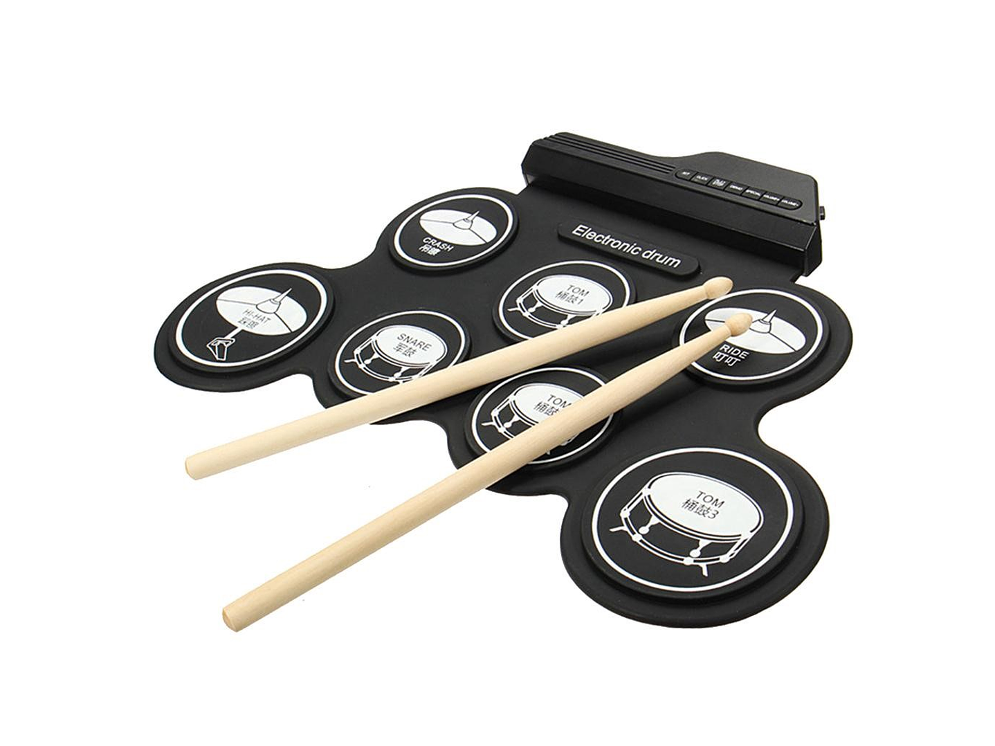 Bateria Electronica Digital 7 Pad 2 Pedales 1