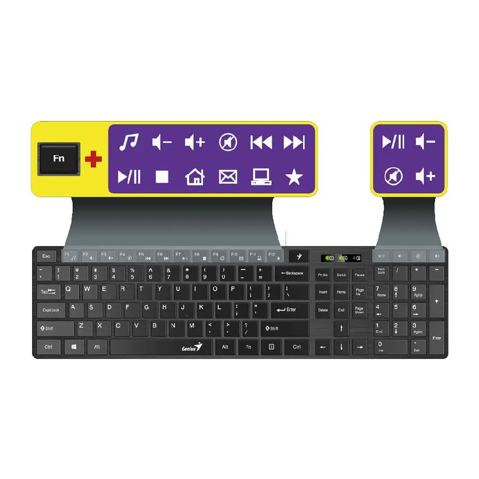 Teclado Genius Slimstar 126 Alambrico Usb 5
