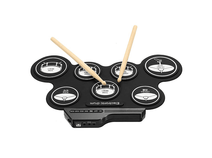 Bateria Electronica Digital 7 Pad 2 Pedales 3