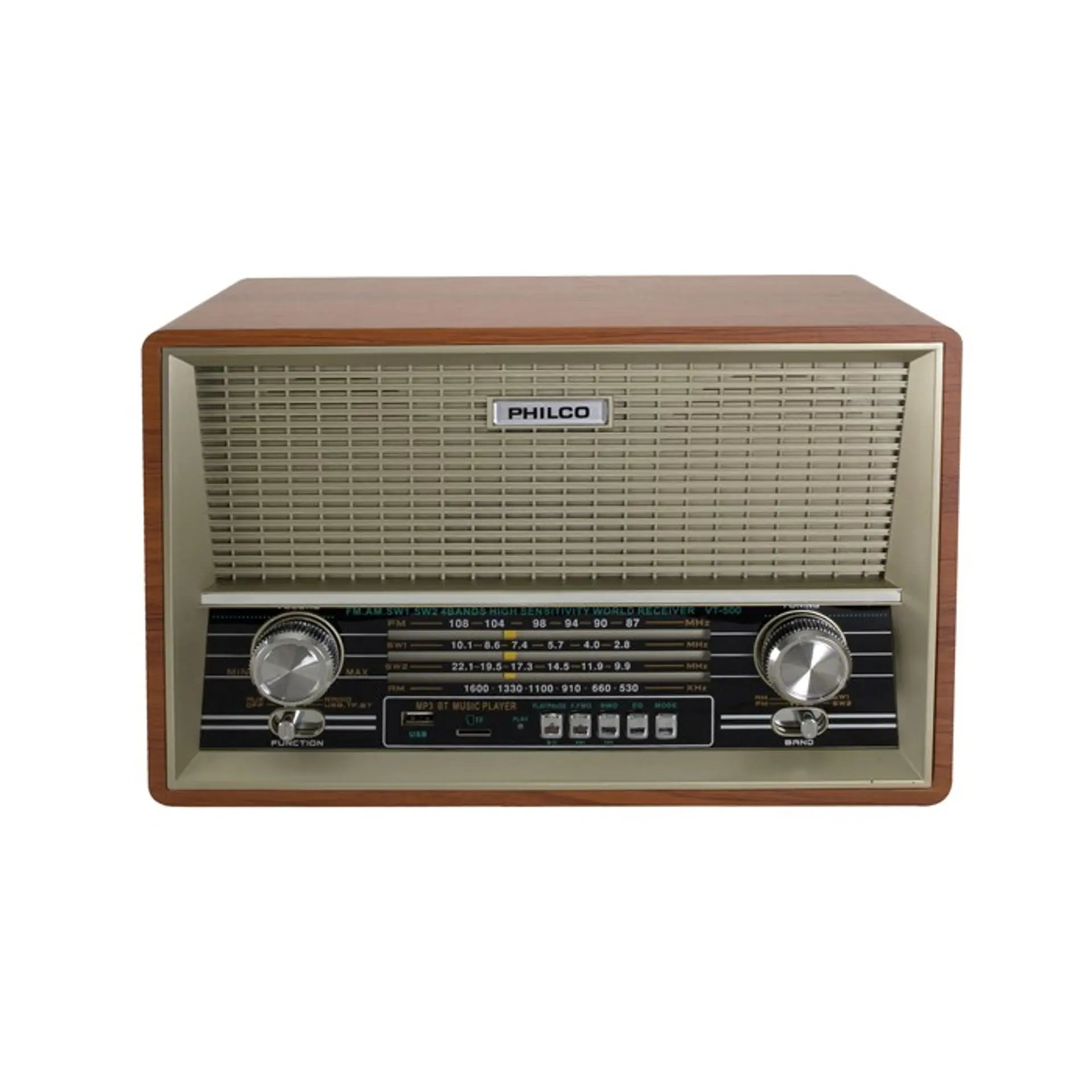 Radio Retro Vintage Philco Madera VT500 3
