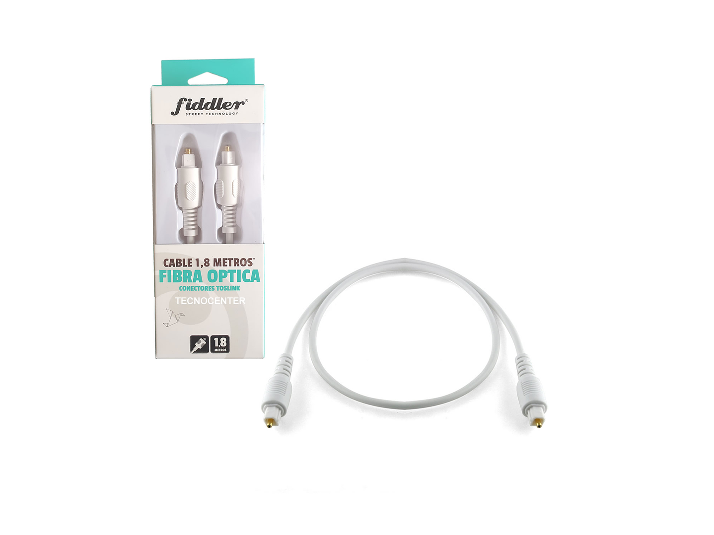 Cable Optico Audio Digital Toslink 1.8mts Fiddler 1