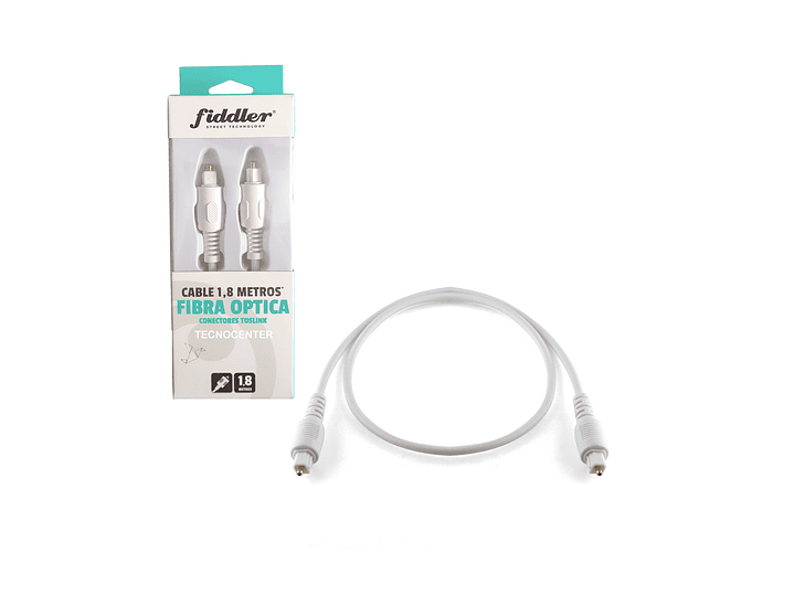 Cable Optico Audio Digital Toslink 1.8mts Fiddler 1
