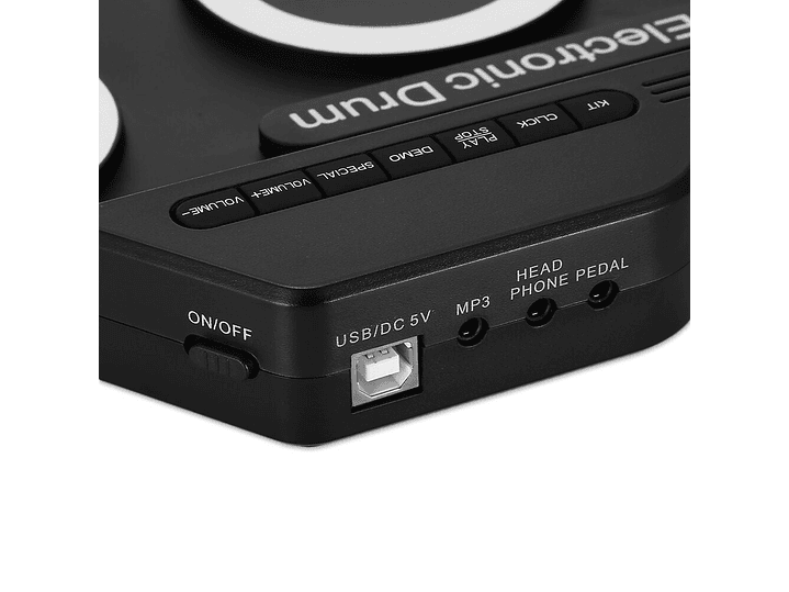 Bateria Electronica Digital 7 Pad 2 Pedales 7