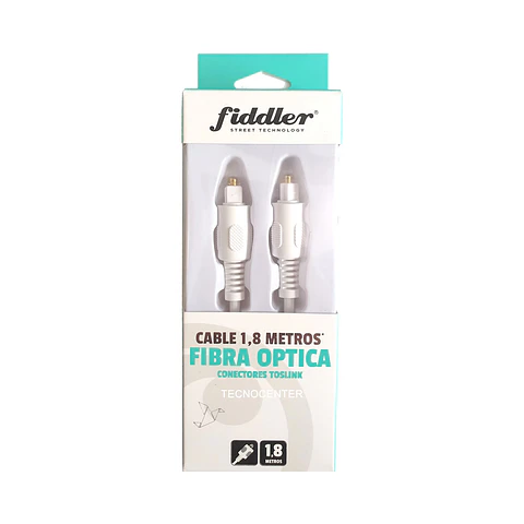 Cable Optico Audio Digital Toslink 1.8mts Fiddler