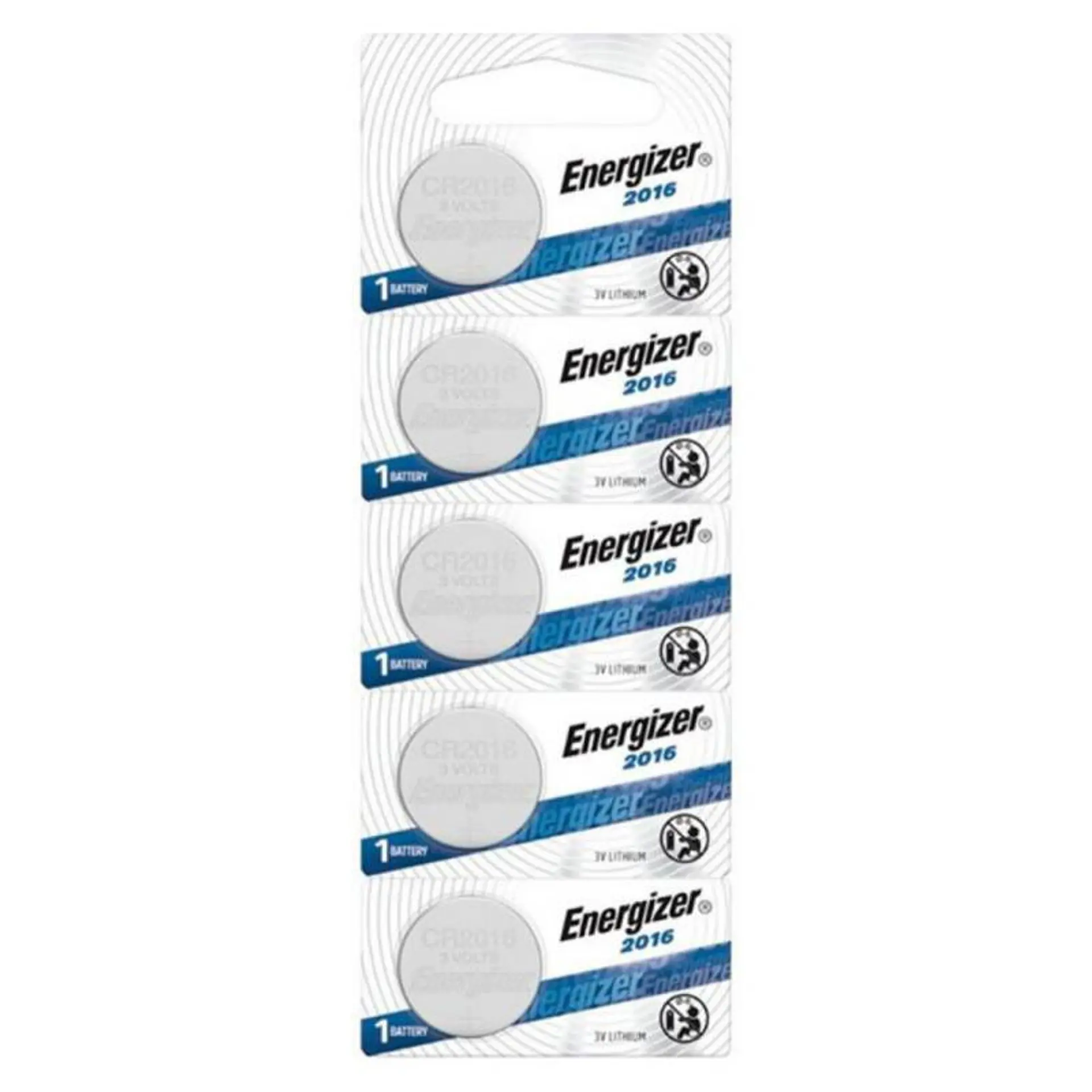Pack 5 Pilas Cr 2016 Energizer Lithium 1