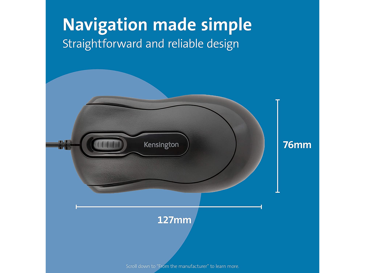 Mouse Optico Kensigton In a Box Alambrico 2