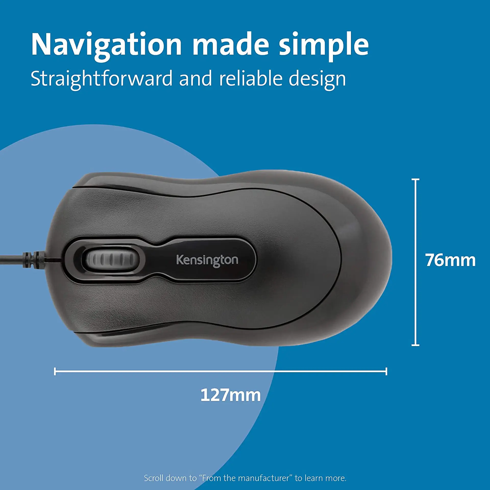 Mouse Optico Kensigton In a Box Alambrico 2