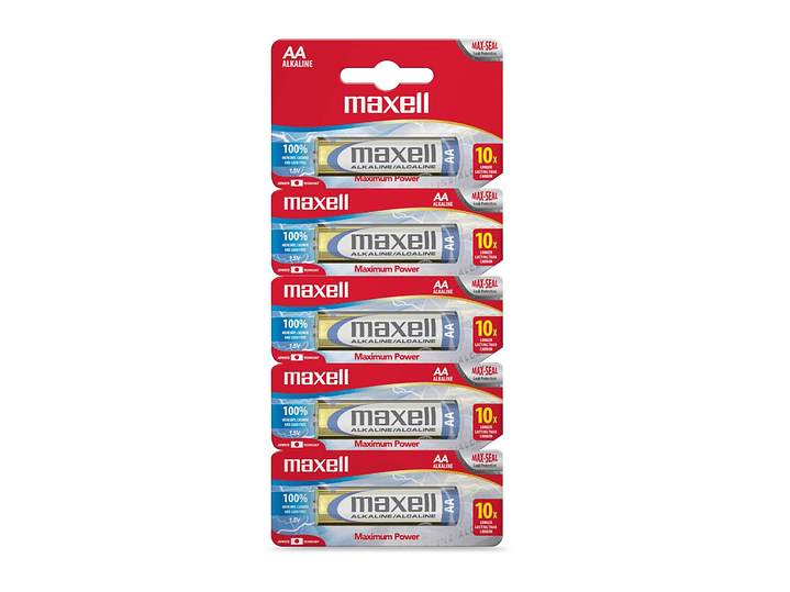 Pack 5 Pilas Alcalinas Aa Maxell 1