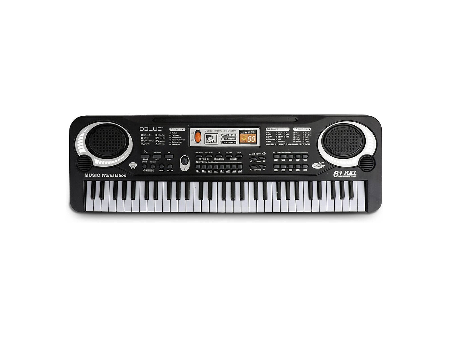 Piano Teclado Electronico Infantil Dblue 61 Teclas Con Mic 1