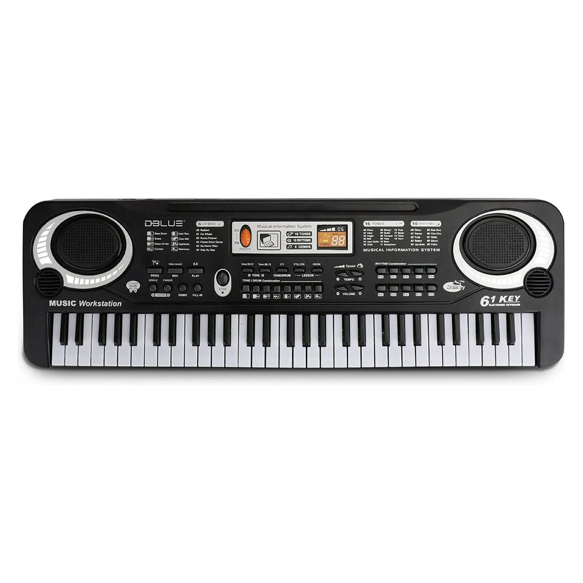 Piano Teclado Electronico Infantil Dblue 61 Teclas Con Mic 1