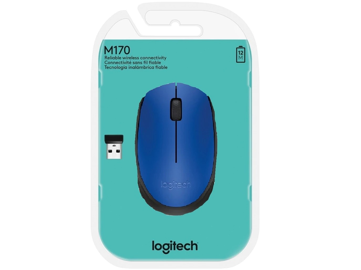 Mouse Inalambrico Logitech M170 Azul 2