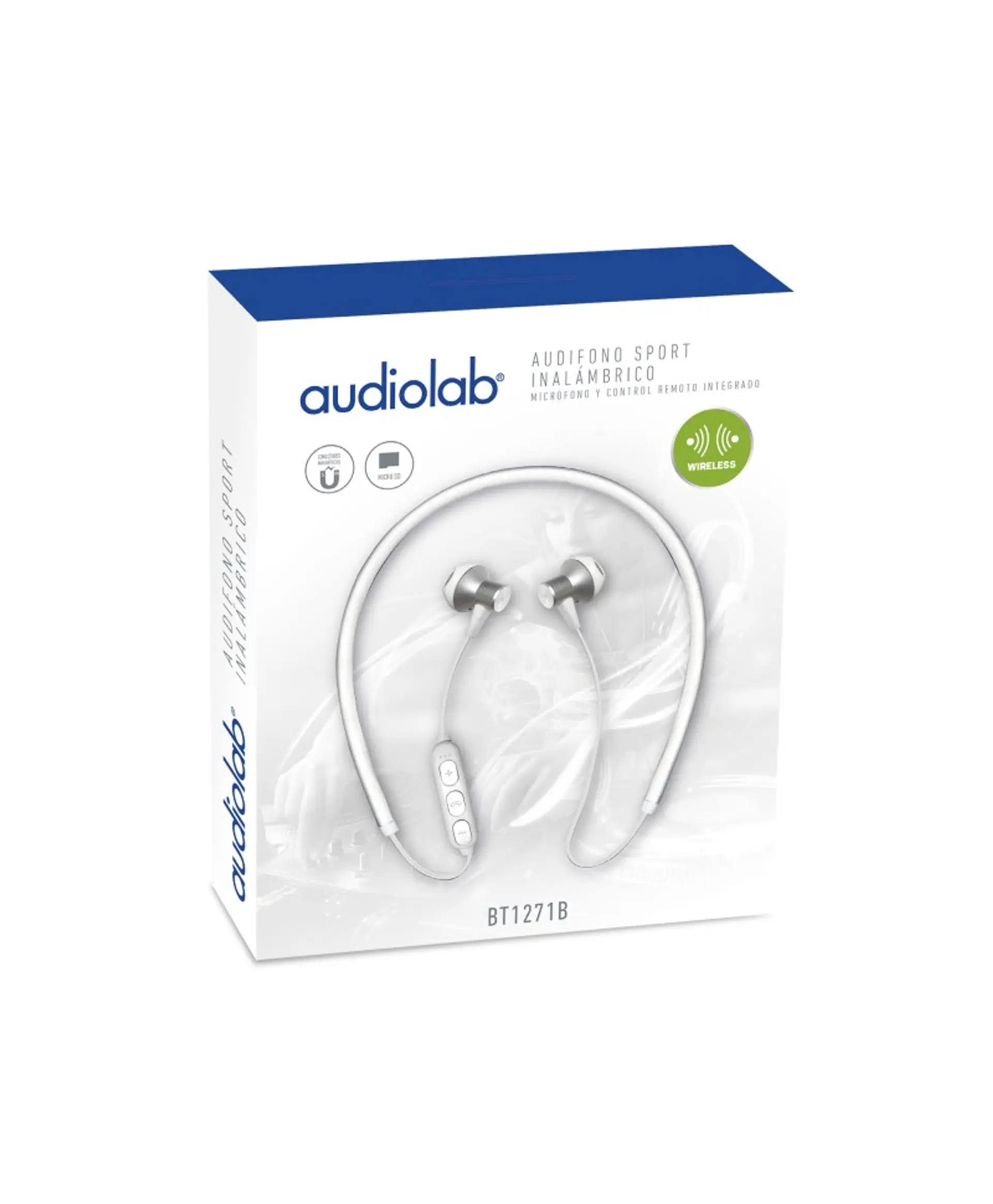 Audifonos Sport Bluetooth Audiolab Blanco 2