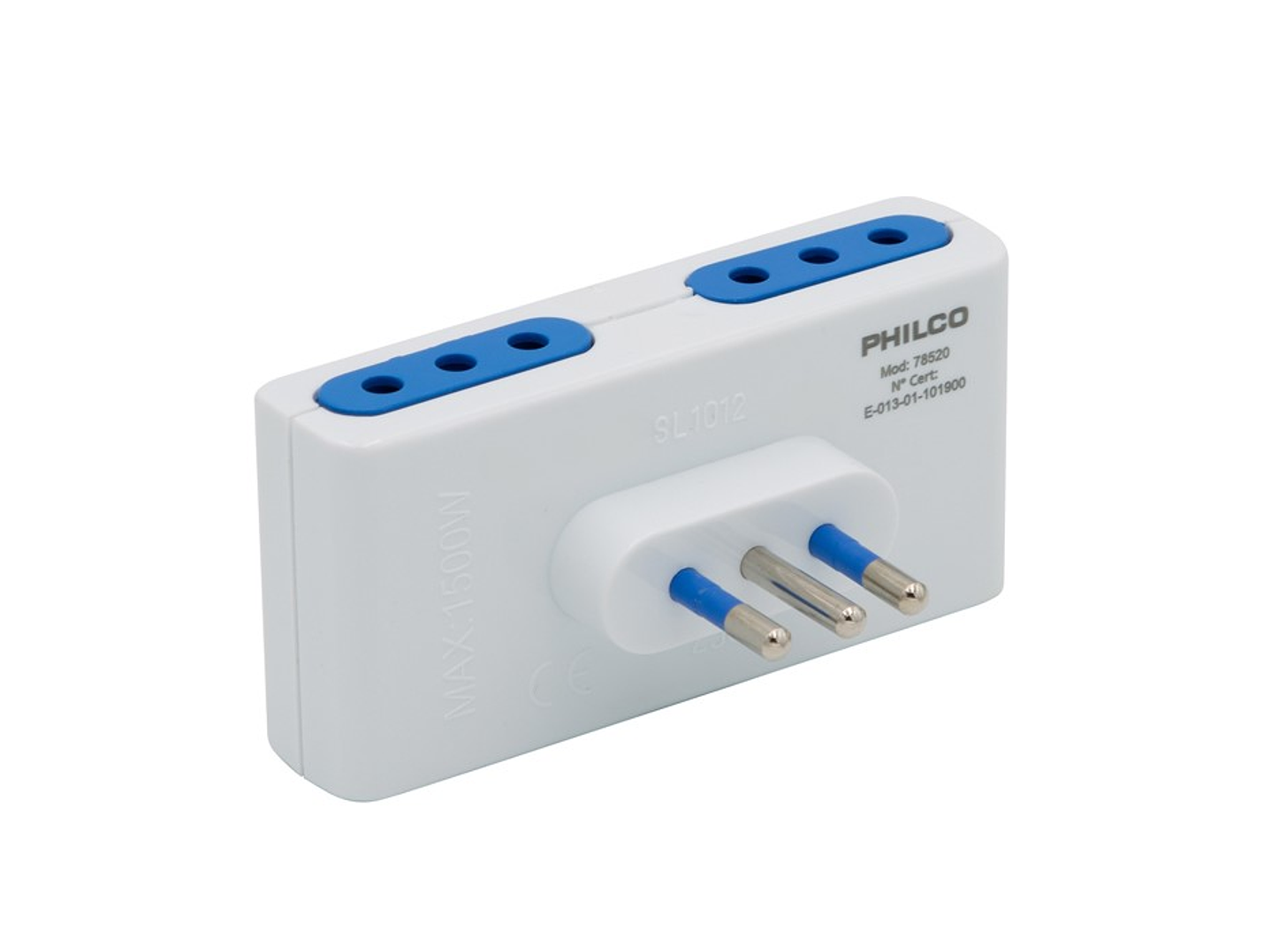 Enchufe Cuadruple Philco 10A 250V Blanco 1